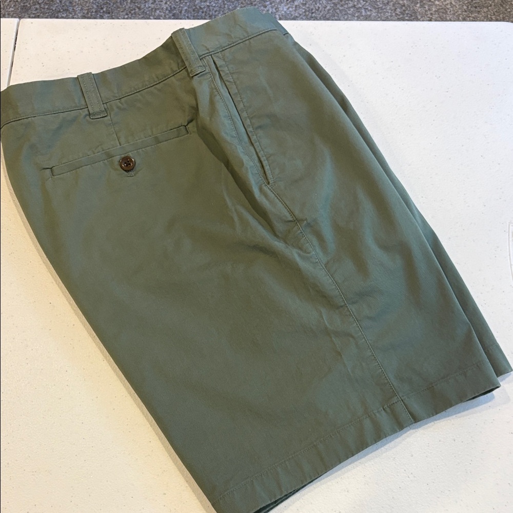 J. Crew Olive Flat Front Shorts